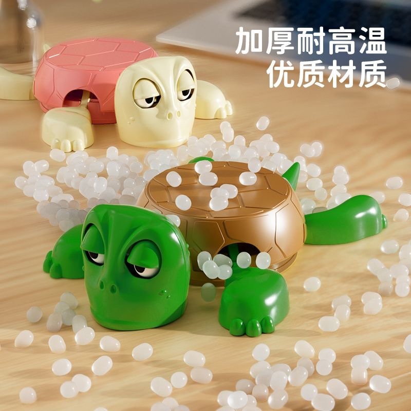 Douyin の同じスタイルの亀王八コースター、クリエイティブで面白いデスクトップ装飾品、亀のスクイーズ目を見開いた面白い減圧おもちゃ|undefined