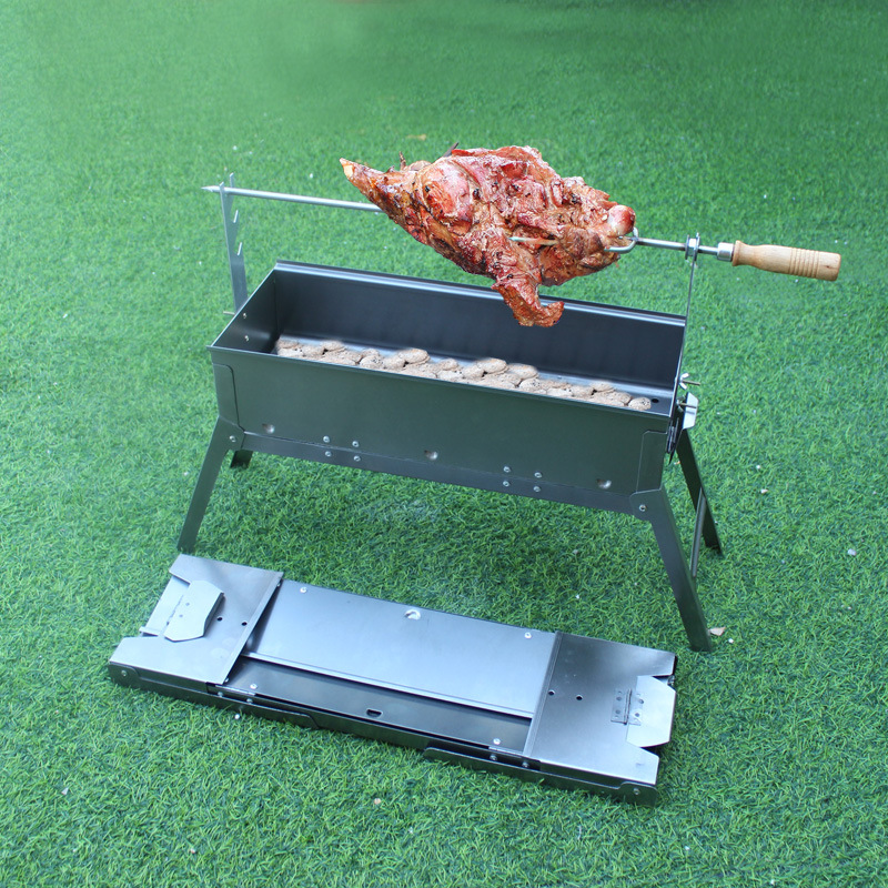 家用烤羊腿炉加厚烧烤炉子羊腿叉套装烧烤架木炭烤箱肉串烤兔烤鸡