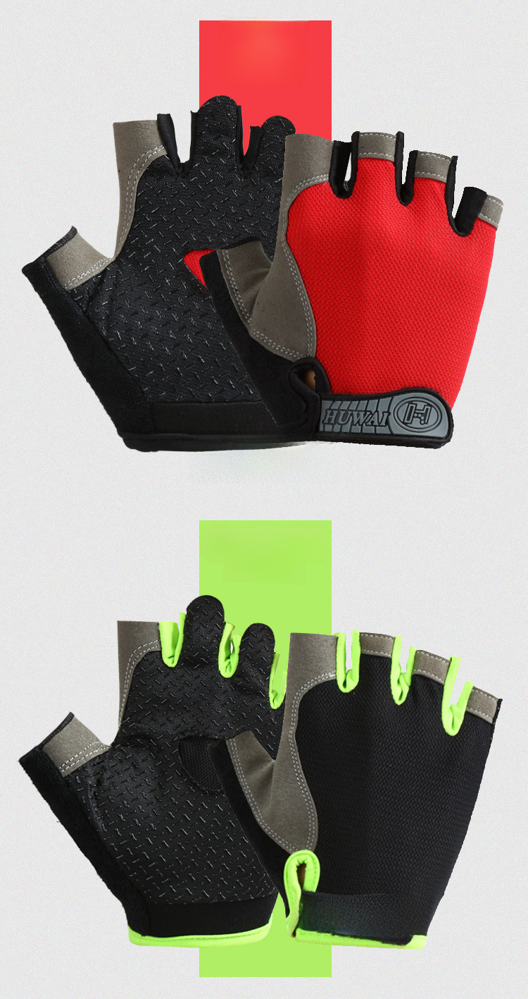 Gants demi-doigts printemps et été en gros hommes et femmes sports cyclisme alpinisme voyage pêche respirant yoga fitness séchage rapide_voghion.com