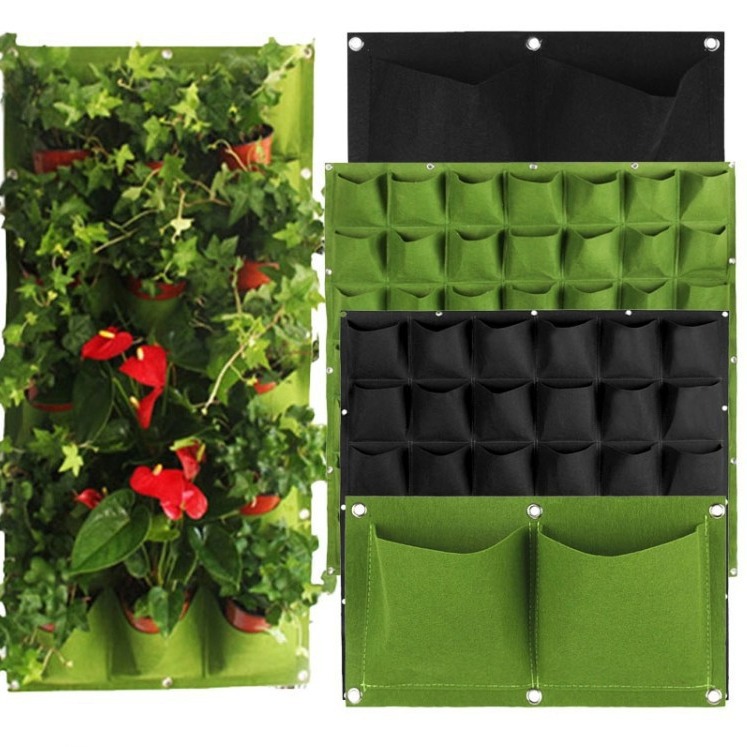 Bolsa de plantación vertical de fieltro no tejido, para pared verde, jardinería y protección de pendientes