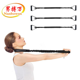 Neck strength rehabilitation training elastic rope resistance belt indoor home fitness men's and women's rubber band leather strip