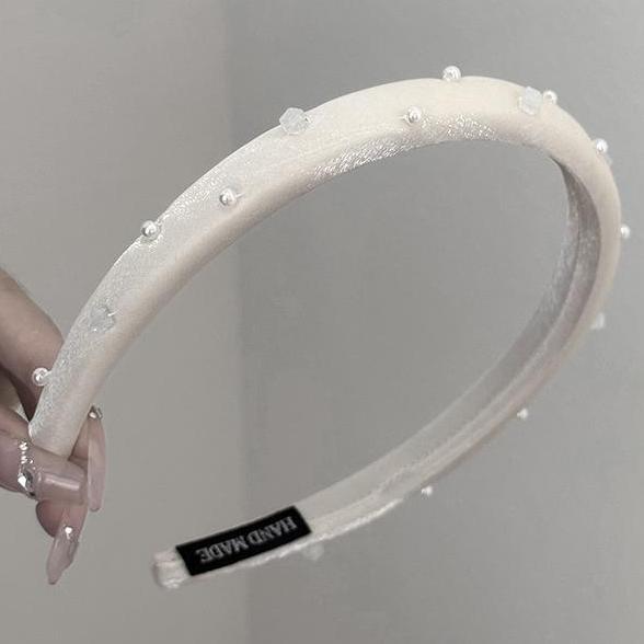 Alta calidad, lujo ligero, pequeña esponja fresca, diadema de color fino, venta al por mayor para mujer, paquete de pelo superior de cráneo alto, horquilla de lavado de cara de verano