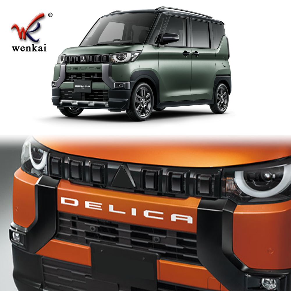 Adecuado para Mitsubishi 23 delica mini Frontal Medio malla modificación galvanoplastia TRIM rejilla frontal marco decorativo especial