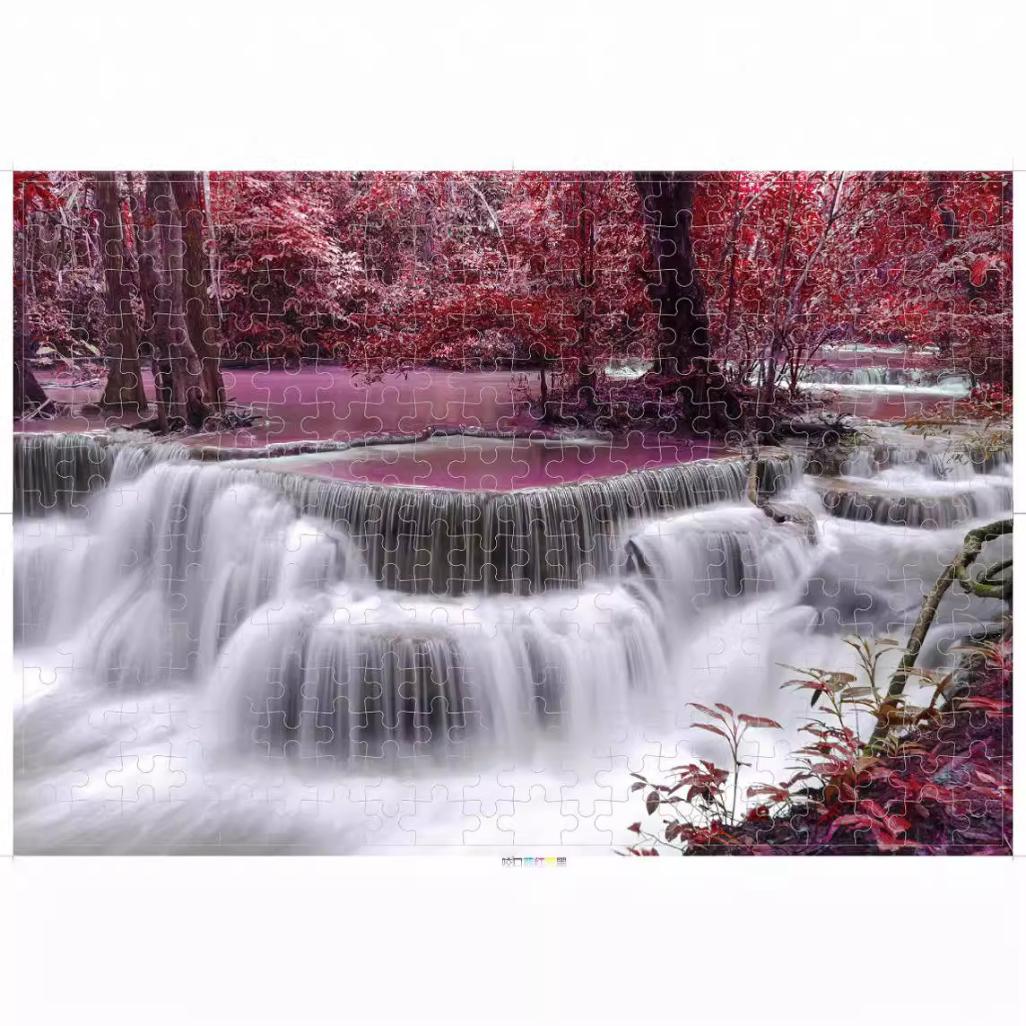 Ventas directas de la fábrica 300 unidades paisaje dibujos animados niños juguetes educativos vacaciones Navidad regalo rompecabezas madera