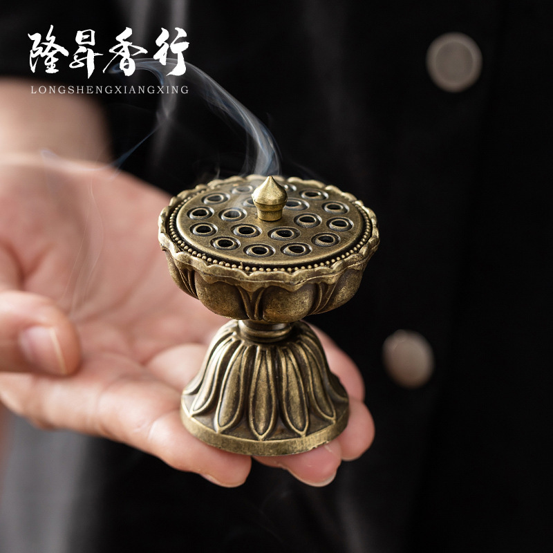 Xiangyun 香炉、中空蓮香炉、ミニ蓮の実アロマセラピー炉、三脚銅炉、多孔質宝蓮ランプ、博山炉|undefined