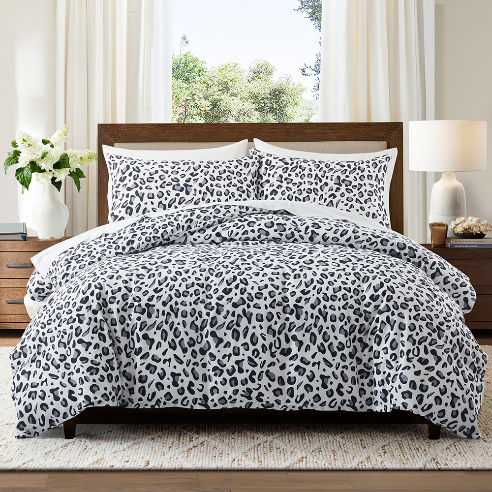 Luxury Leopard Print Duvet Cover Set – Soft & Breathable, Fitted Style, Multiple Sizes (US/EU/AU), Machine Washable, Modern Home Decor_voghion.com