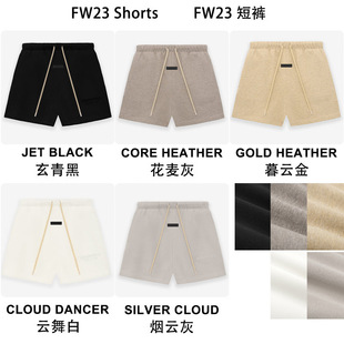 2023Fw Cloud Series Printed Essentials Shorts Trendy Brand Shorts Cross-Border