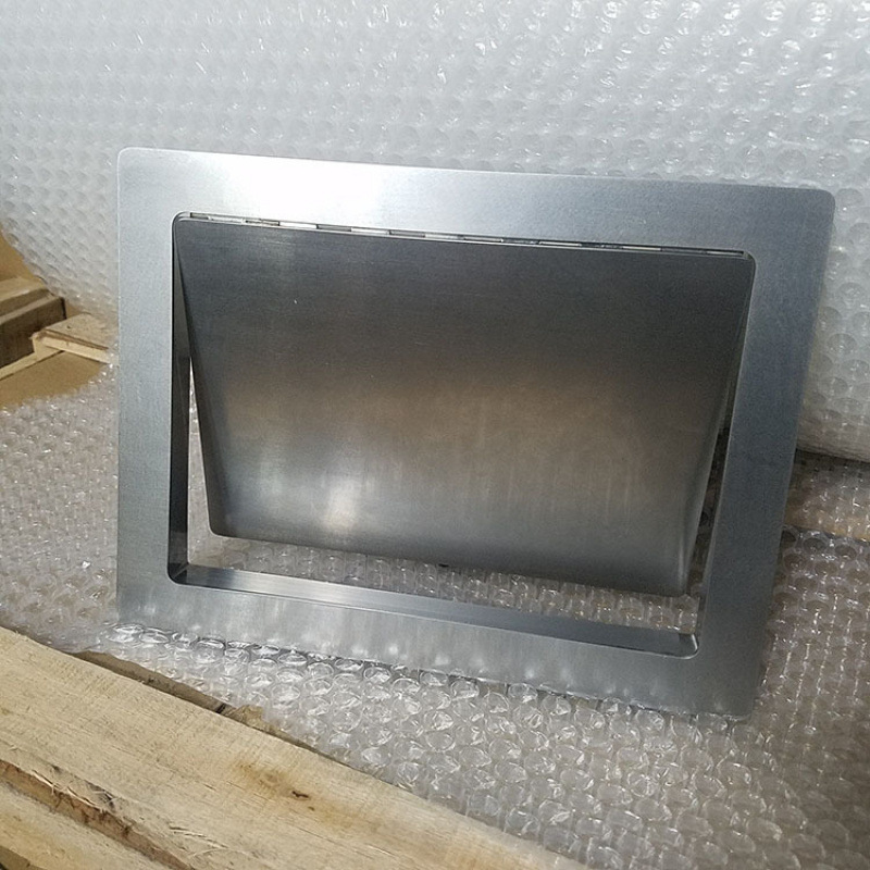 Cabinet Door Opening with Push-Open Lid, Embedded 304 Stainless Steel Trash Can, Side-Mounted Trash Lid with Hidden Delivery Mechanism