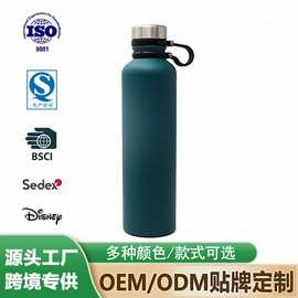 跨境工厂直供不锈钢保温杯女水杯高颜值便捷双层真空提手瓶保温壶