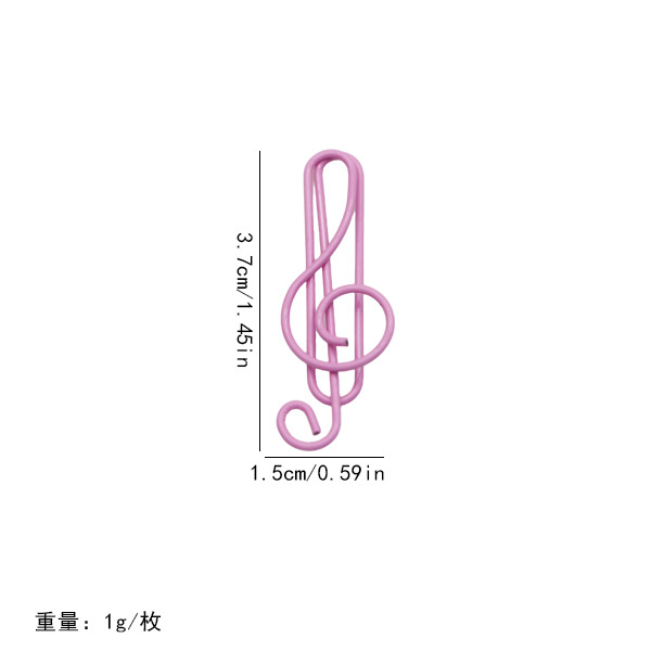 Nuevos productos 21 notas de color clips pet línea de plástico encapsulado de alto tono de música pin con fábrica de embalaje en stock