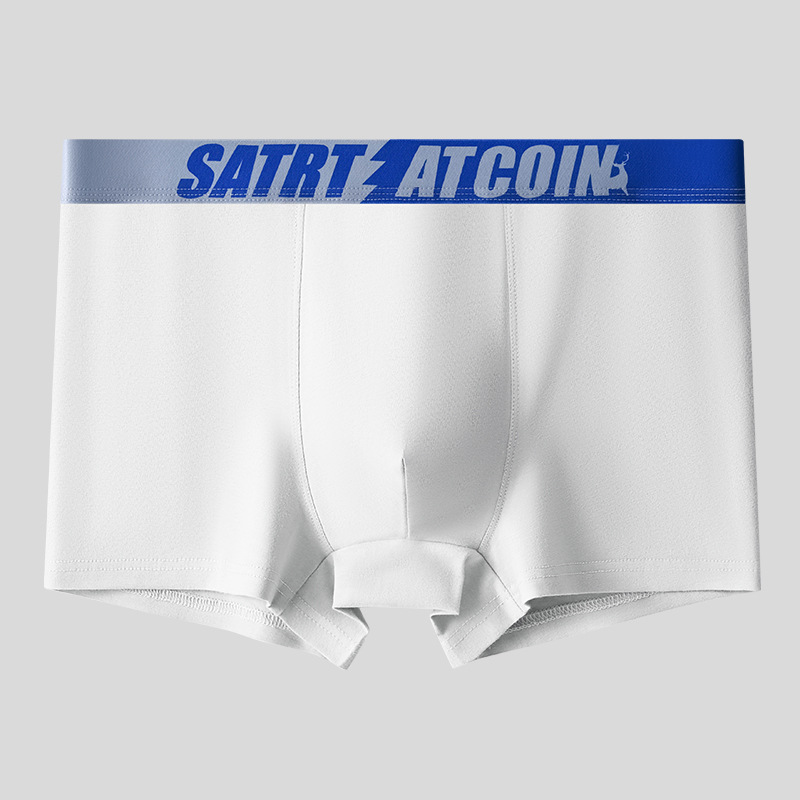 Ropa interior de ropa interior de algodón para hombres, pantalones cuadrados de cintura media de otoño e invierno, pantalones cortos de uso interior, entrepierna de tendencia, pantalones bóxer cómodos para hombres