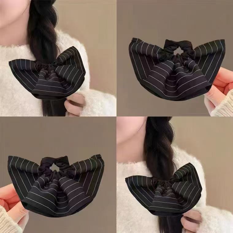 5677 스커트 원형-검은색 줄무늬