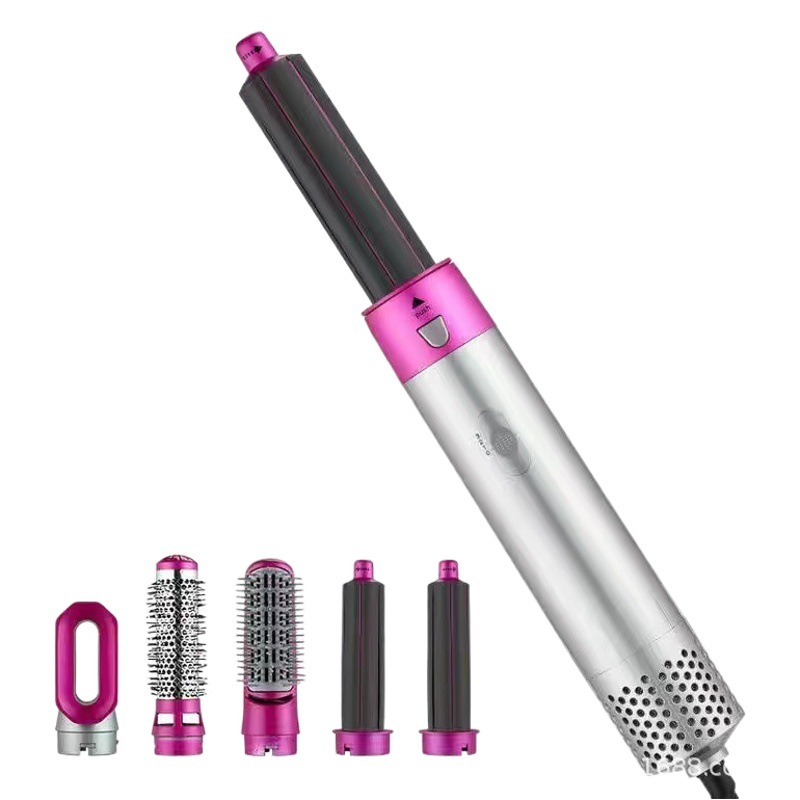 Cruz-espejo de cinco en uno peine de aire caliente rizador de pelo automático recto de doble uso peine de peinado secador de pelo eléctrico al por mayor