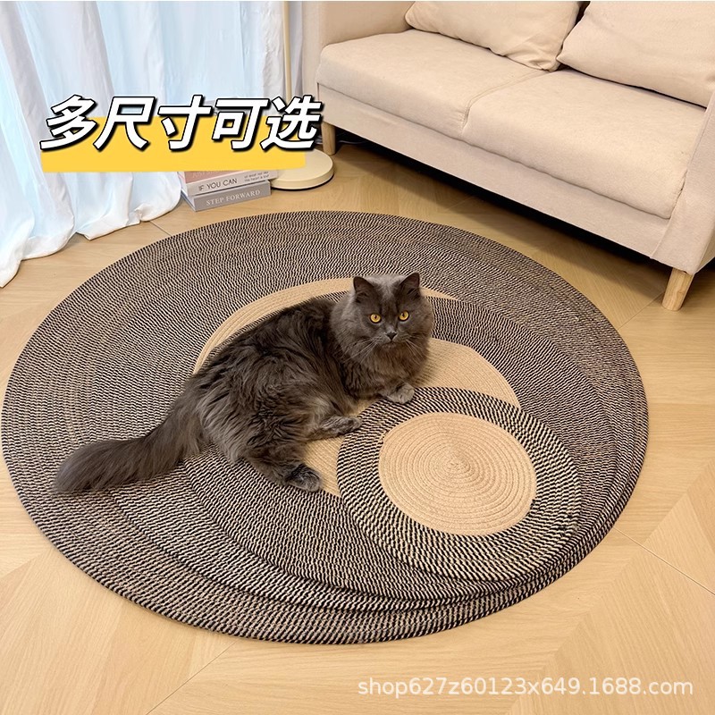 Pusao sisal yute placa de agarre para gatos almohadilla de agarre para gatos garra grande juguete para gatos resistente al desgaste, resistente al agarre, sin caspa, nido para gatos tejido de ratán
