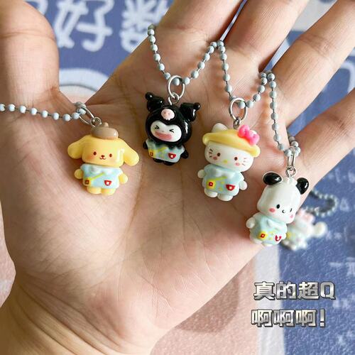 594 Super Q Kindergarten Sanrio Keychain School Bag Pendant Little Red Book Same Cartoon Cute Girlfriend Gift