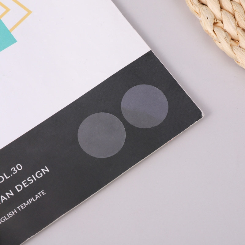 Etiqueta adhesiva de sellado transparente fuertemente pegajosa Etiqueta adhesiva redonda Caja de regalo Etiqueta adhesiva de la caja de máquina de vuelo Etiqueta adhesiva redonda