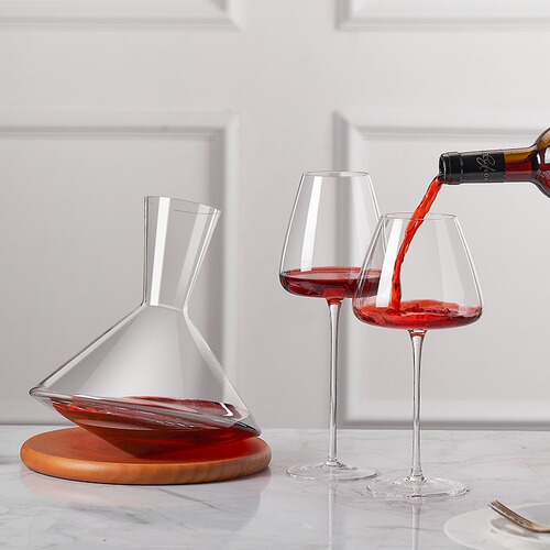 Bordeaux Burgundy red wine glass wholesale thin transparent crystal glass red wine wine glass goblet set