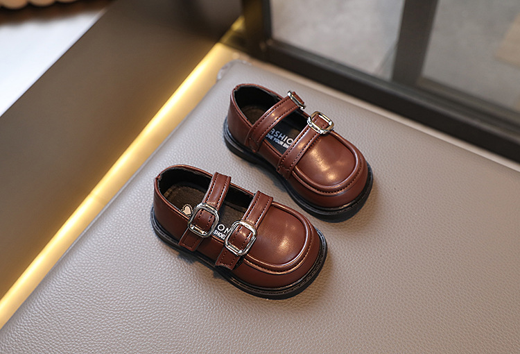2024 Spring New Girl's Single Korean Edition Fashion Versatile Children's Leather Princess Trendy Casual Shoes_voghion.com