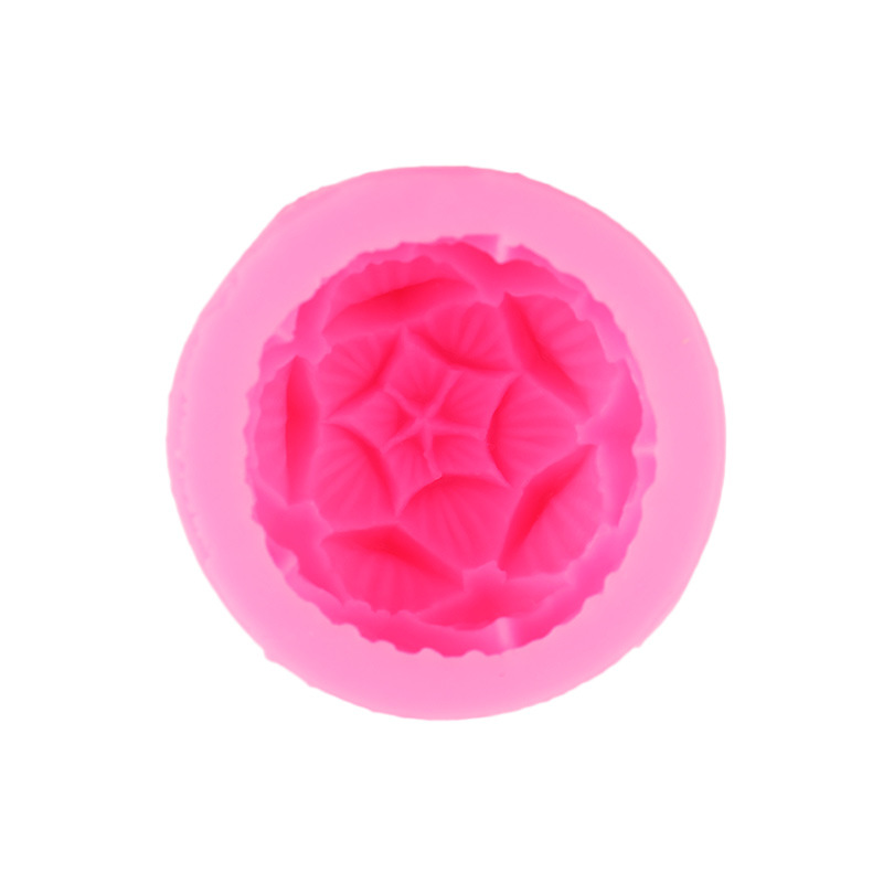 Simulación tridimensional flor molde de silicona creativo hecho a mano jabón aromaterapia vela molde accesorios para hornear