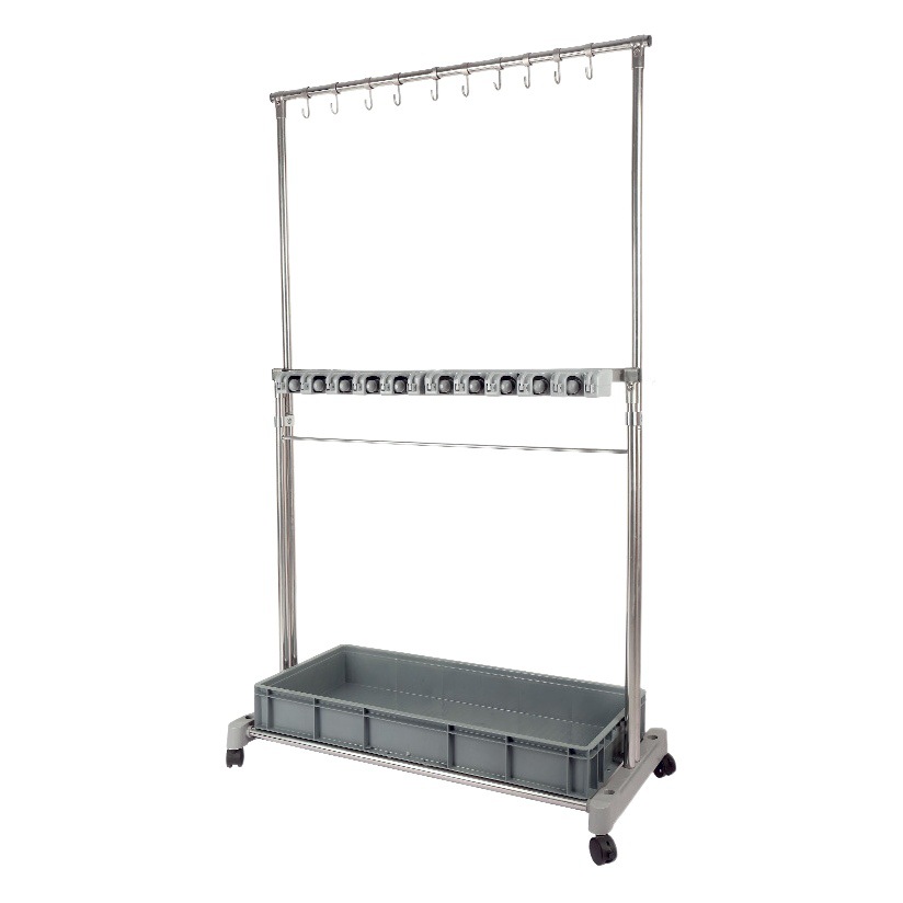 床置き式ステンレス移動モップラック布アスファルト収納置物清潔トイレフック掃除棚