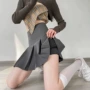 新款春秋显瘦百褶半身裙
