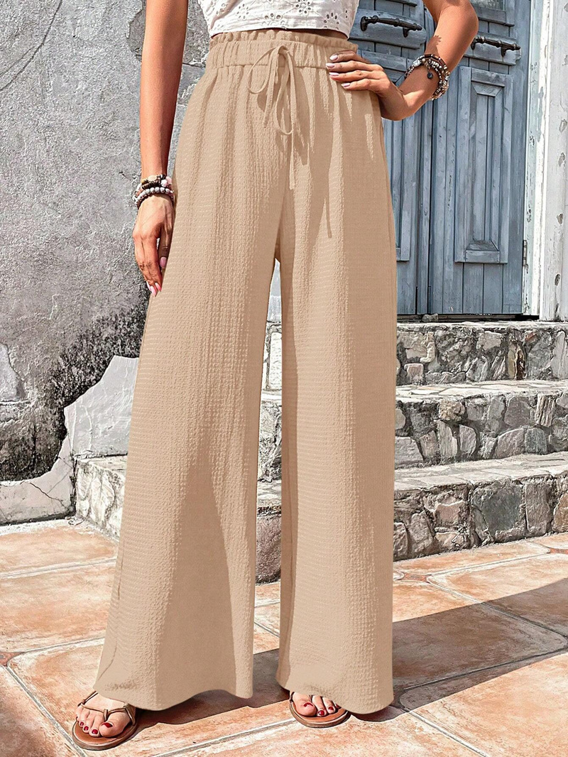 Women's Daily Streetwear Solid Color Full Length Casual Pants Wide Leg Pants display picture 3