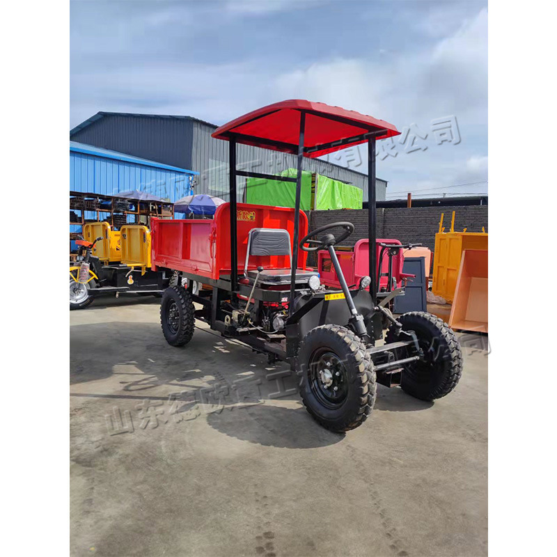12马力柴油四轮车 矿用拉煤拉石四马车 楼层电梯运沙拉运车