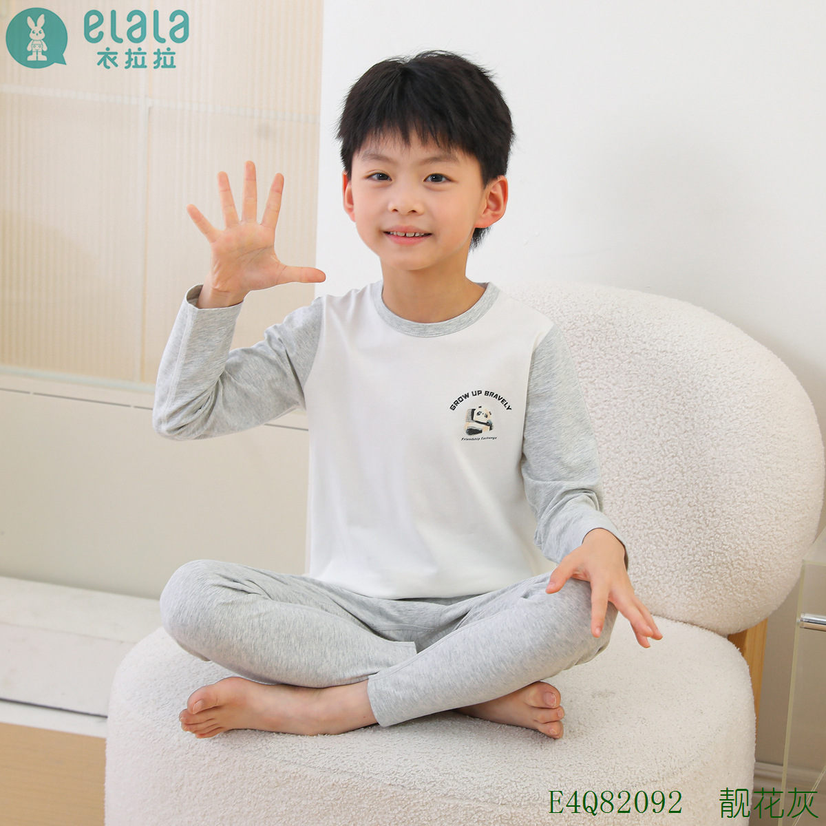E4Q82092 아름다운 꽃 그레이