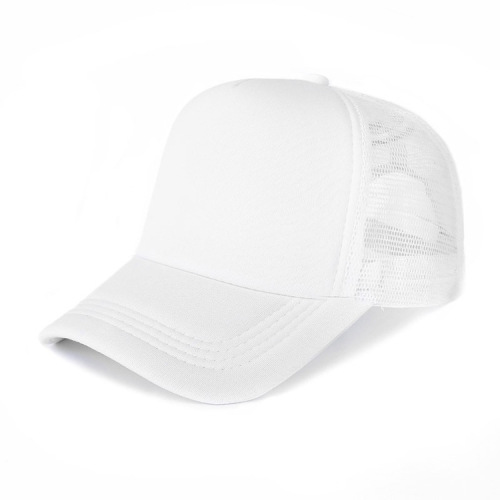 Cross-border new style breathable light plate blank sponge mesh hat sun protection sun protection embroidery printing logo mesh baseball hat