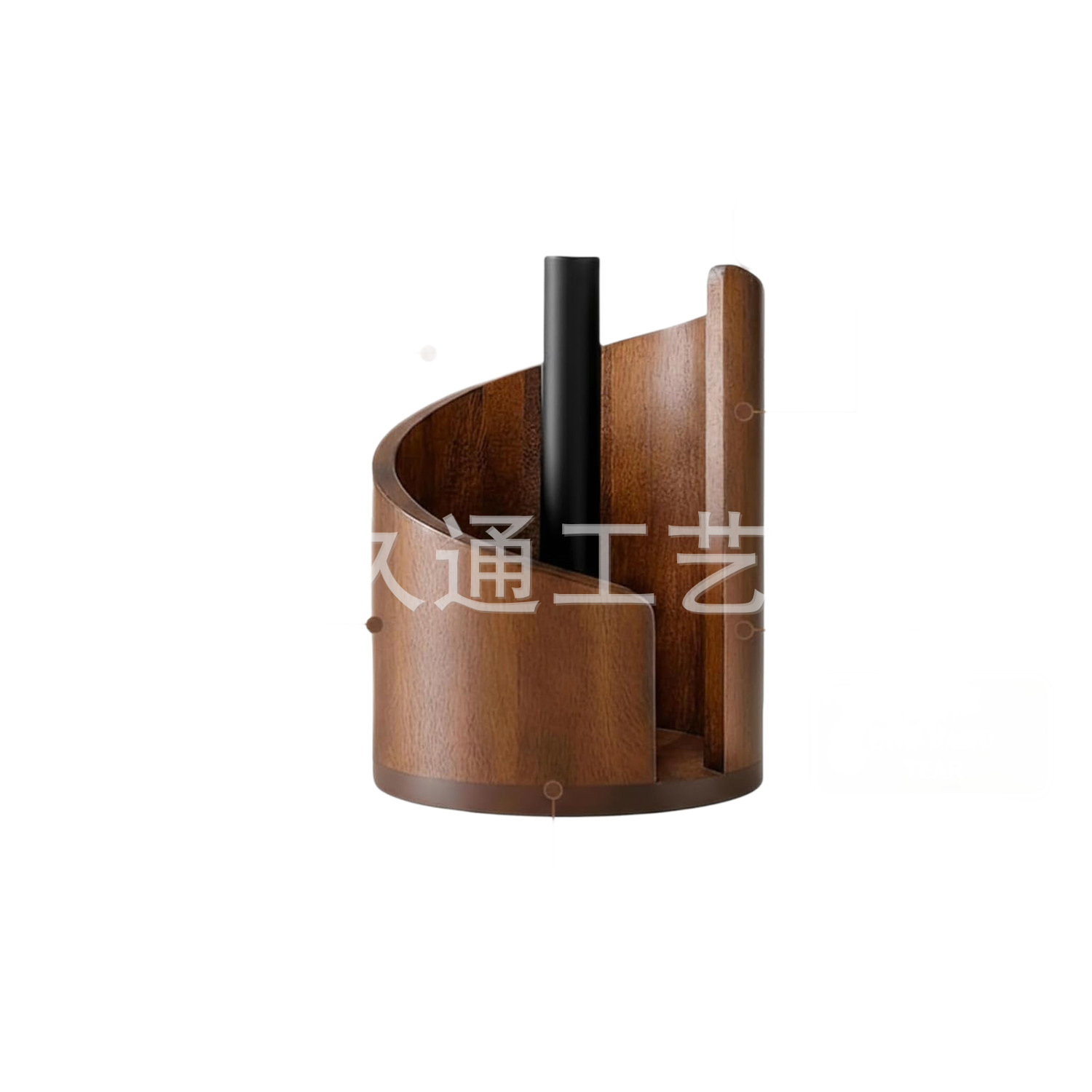 Rack de toallas de madera, estante de almacenamiento de papel de rollo doméstico, estante de acabado, estante de toallas de escritorio, estante de toallas de comedor