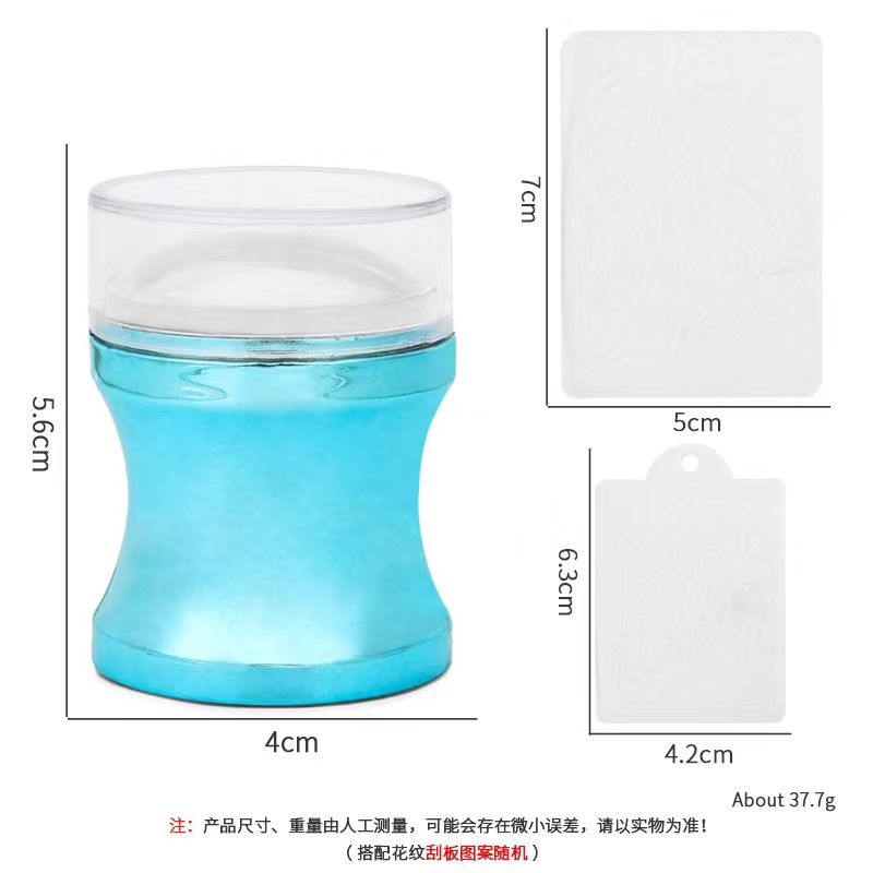 Transfronteriza Manicura nueva silicona sola y doble cabeza sello francés conjunto completo de uñas de bricolaje herramientas de impresión colección