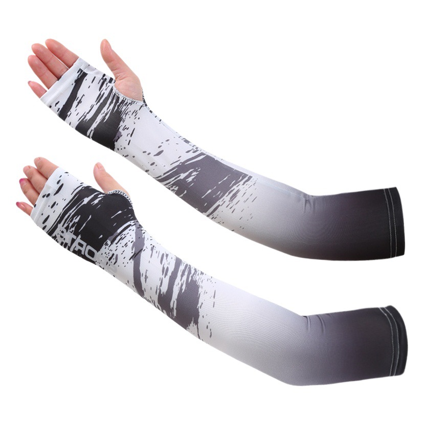 Sun Protection Ice Sleeves, Ice Silk Sleeves for Men and Women, Outdoor Driving and Cycling Uv Protection Arm Sleeves, Fishing Ice Sleeves, Sunshade