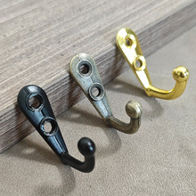 厂家直销加厚小挂衣钩单钩金仿古衣钩挂衣钩锌合金挂勾