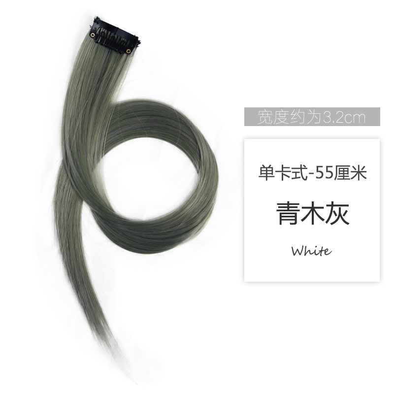 Pelucina de color pelucina extensión de cabello colgante oreja pelucina de teñido de cabello simulado pelucina de blanqueo pelucina de seda de alta temperatura pelucina de cabello recta