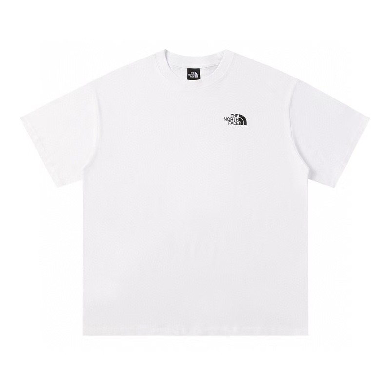 NTノースフェイスの純綿Tシャツの正しいバージョン、男性と女性用、カップル向けの同じスタイル、トレンディなプリント、幅広で多用途、カジュアル半袖|undefined