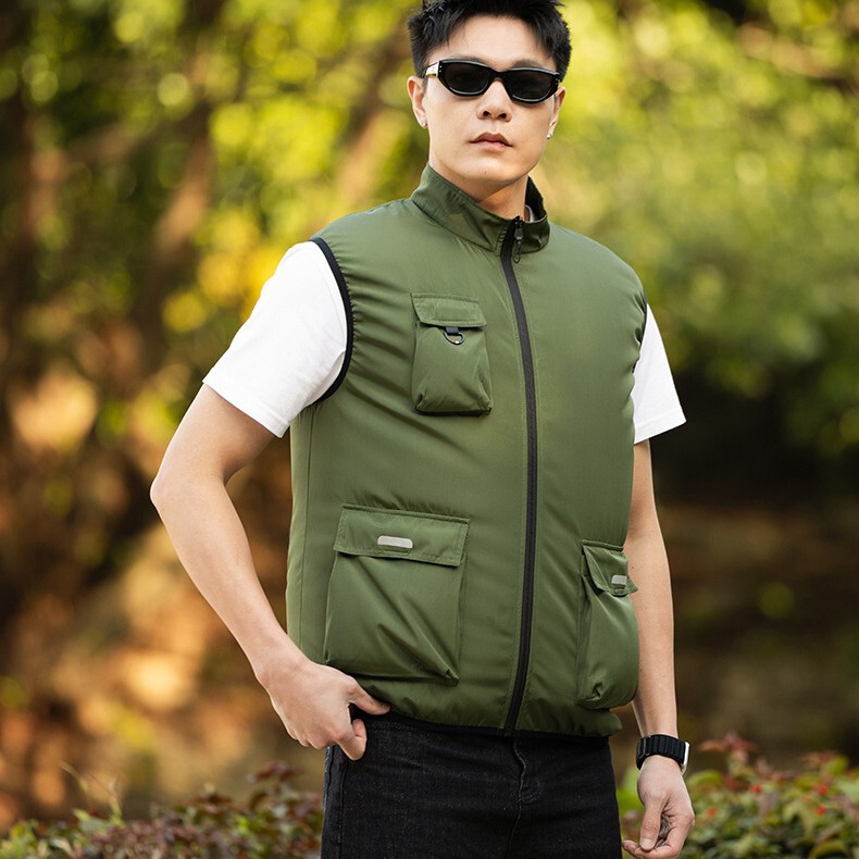 Cross-Border Summer New Outdoor Cooling Air-Conditioning Clothing USB Fan Vest Construction Site Shirt High Temperature Resistant Work Clothes