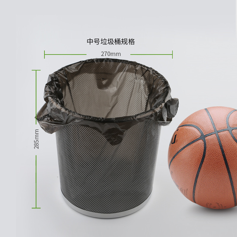 黒色の厚手のキッチン用家庭ごみ袋、使い捨て中大サイズ、ベスト型プラスチック袋、丈夫なベスト型|undefined