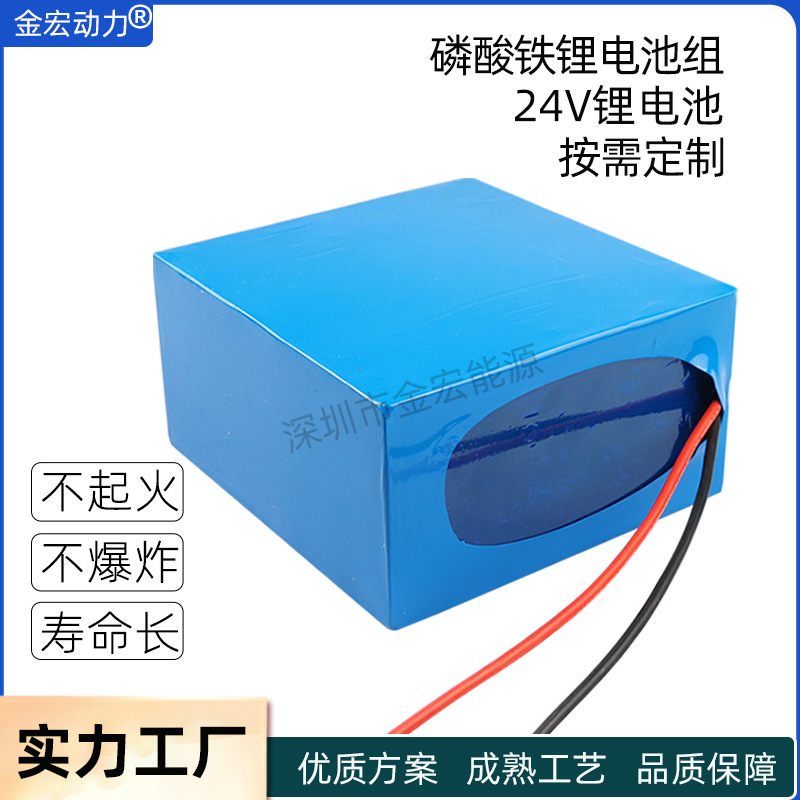 24V Lithium Iron Phosphate Battery Pack 24V30Ah Emergency Energy Storage Cattle Forklift Power Supply 25.6V Lithium Battery