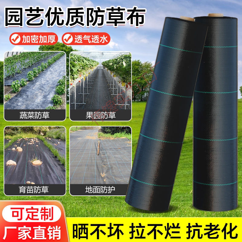 防草布除草布新疆草原抑草布透气渗水保湿提高地温防草