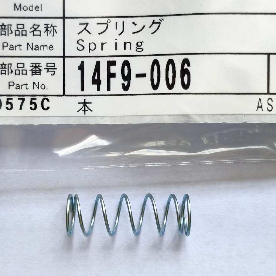 日本原装旭灿纳克不锈钢压缩减震弹簧静电喷枪配件 14F9-006 弹簧