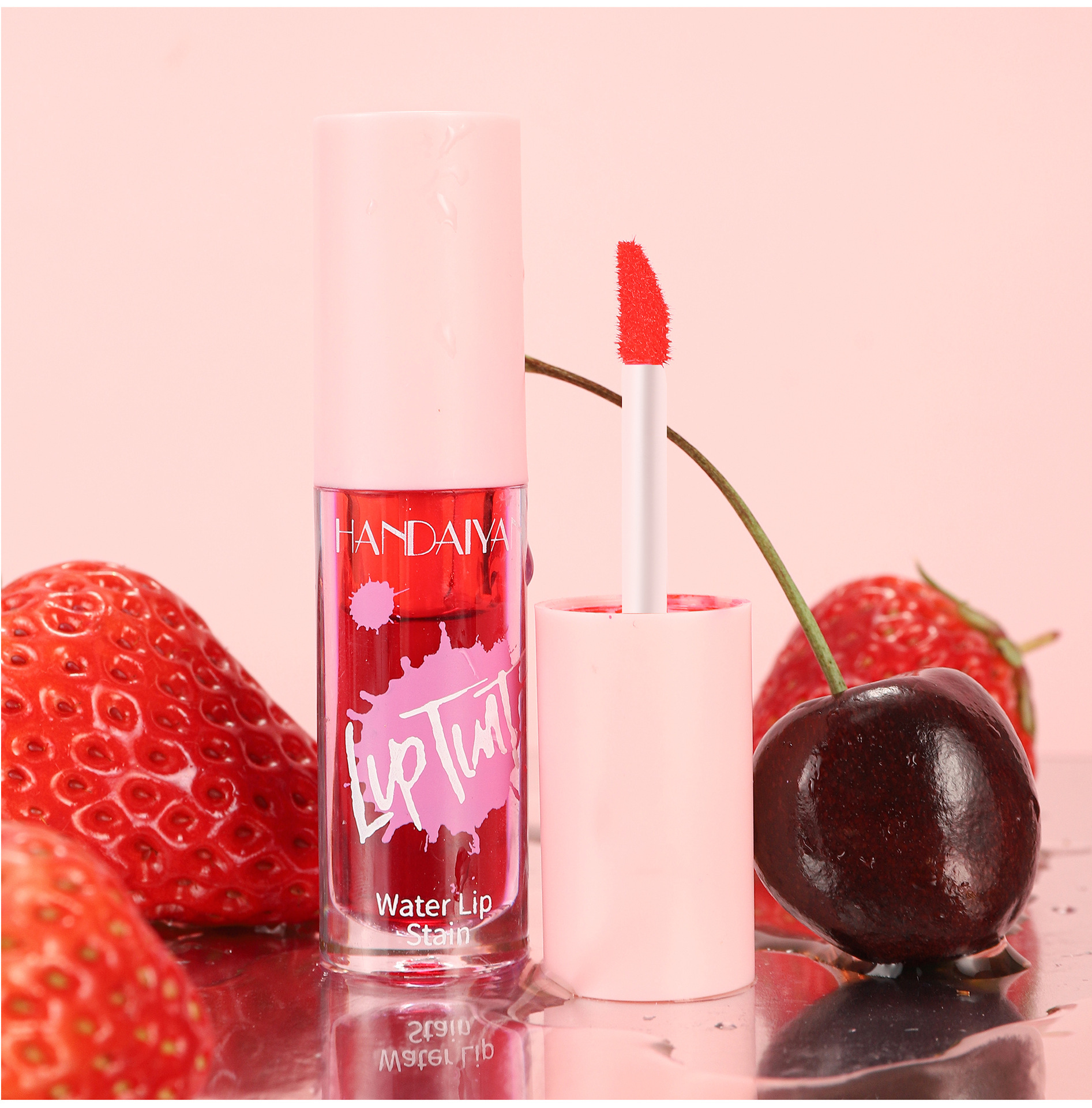 HANDAIYAN, a cross-border lipstick and watercolor makeup bestseller, offers 6 colors of long-lasting moisturizing lip gloss and non-stick cup dye lip liquid undefined