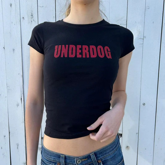 girlsroom アメリカの女性の夏の新しいレタープリントタイトなホットガールへそラウンドネックイン半袖 T シャツ|undefined