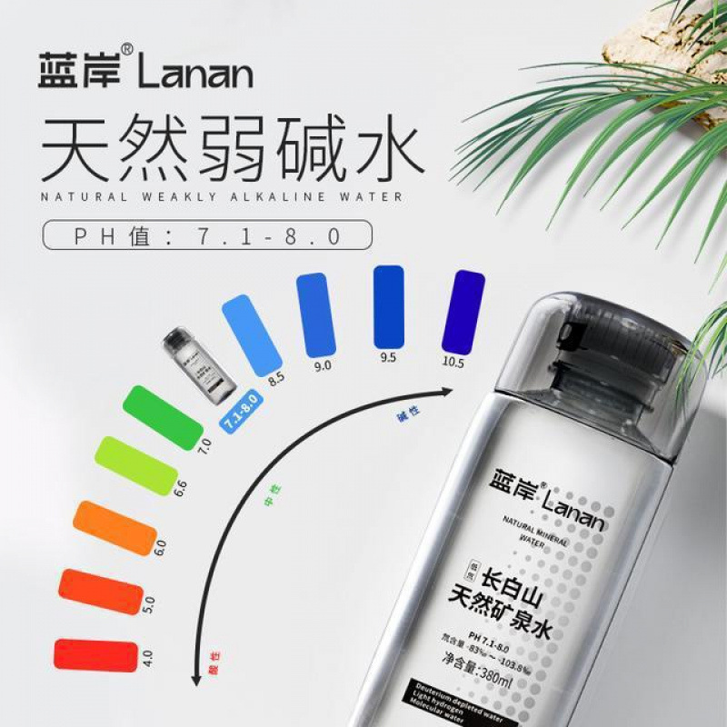 蘭岸長白山ナチュラルミネラルウォーター アルカリミネラルウォーター 380ml×6本【携帯用パック】|undefined