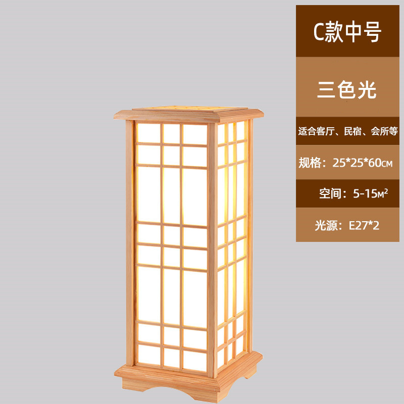 Bambú lámpara de pie de estilo antiguo sala de estar lámparas de Arte de bambú chino Tea Room club japonés Sudeste asiático bambú tejido creativo Lámpara decorativa