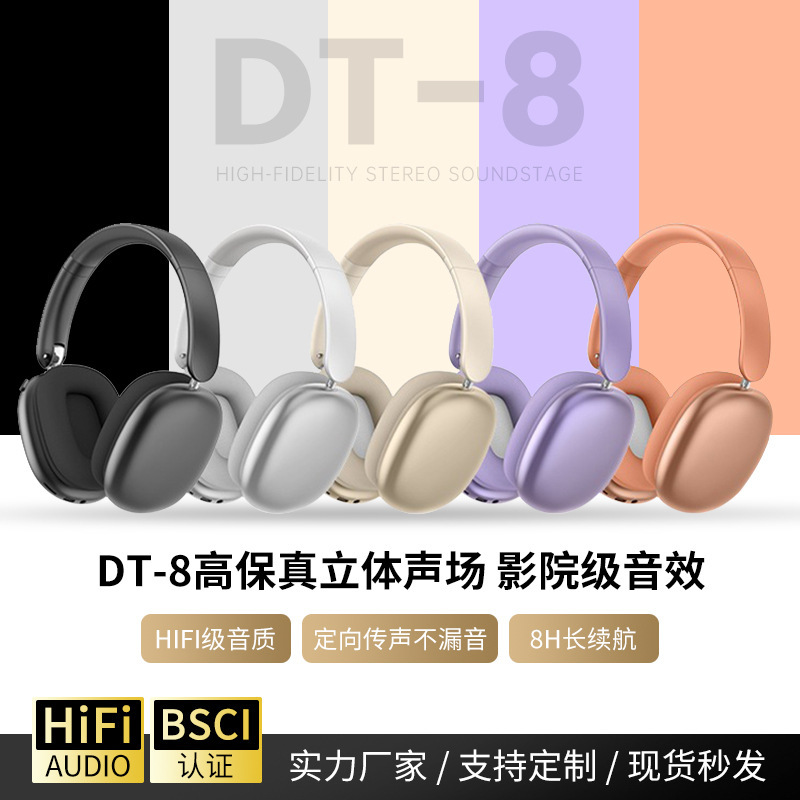 Private Model Cross-Border Hot-Selling Wireless Over-Ear Bluetooth Headphones with Heavy Bass and Low Latency Wireless Headphones Factory