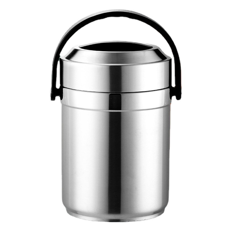 Household stainless steel portable heat preservation pot student large capacity 2 hours heat preservation barrel office worker multi-layer lunch box