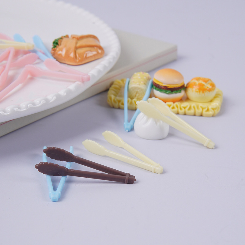 ミニピンセット DIY 手作りシミュレーションケーキアクセサリーミニキッチンままごと家庭用パンクリップ|undefined