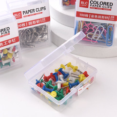 100 Pack Colored Paper Clips in Macaron Style, Creative Letter S-Hook Pins, Silver Push Pins, Cross-Border Shipping Envelope Holders