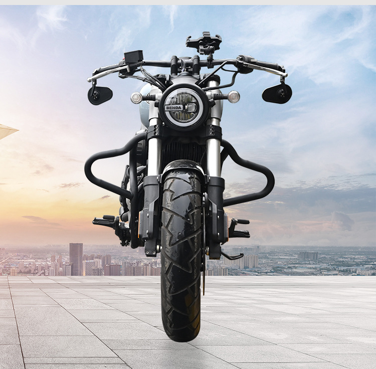 Suitable for Benda Chinchilla 300 crash bars, anti-fall bumpers, foldable backrest, rear rack side bag protection bars, modification