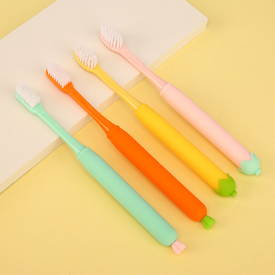 侍侍好硅胶软毛牙刷超萌卡通家用女儿童超细软毛不伤牙龈厂家直销|ms